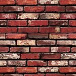 Ohmywor Peel and Stick Wallpaper Brick Wallpaper Self Adhesive Red Brick Wallpaper Wall Brick Vinyl Brick Effect Wallpaper for Walls Living Room Bedroom Kitchen 45x300CM