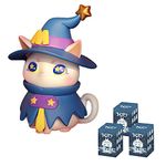 MIO Fantastic World Series Blind Box Toys for Girls Kawaii Figures Action Cute Model Birthday Gift Guess Blind Bag Random Collection Toys Collectible Desktop Ornaments (3 Pack)