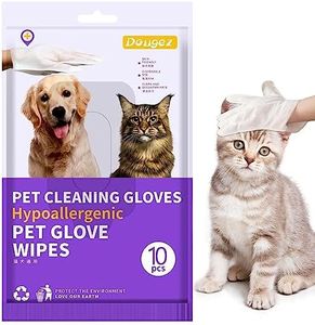 Pet Bath Gloves, Cat Wipes Cleaning - Pet Cleaning Spa Wipes Cat Wipes Cleaning Dog Bathing Gloves No Rinse Wash for Cats Pochy