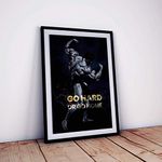 One click creations Arnold Schwarzenegger Poster Framed Bodybuilding Framed Wall Art (Multicolour, 12 X 18 inch)