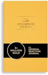 Intelligent Change The Five Minute Journal, Original Daily Gratitude Journal 2024, Manifestation Journal for Mindfulness, Undated Daily Journal with Gold Foiling, Plastic-Free, Yellow