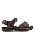 Clarks Men's Atl Part Sandals, Braun (Dark Brown Lea), 8 UK