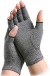 Arthritis Gloves Compression Joint Finger Pain Relief Hand Wrist Support Brace (Medium, Grey)