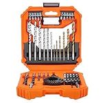 WELLCUT 56 Pieces Screwdriver & Drill Bit Set with HoleSaw for Multi-Purpose