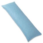 1 MIDDLE ONE Body Pillow, Cooling Memory Foam Body Pillows for Adults Sleeping, Long Pillow for Bed, Big Large Firm Full Body Pillow for Side Sleeper, 20x54 Inch, Cooling Blue