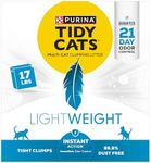 Purina Tidy Cats Light Weight, Low Dust, Clumping Cat Litter, Lightweight Instant Action - 17 Pound (Pack of 1)