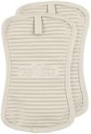All-Clad Textiles Silicone Pot Holder, 2 Pack, Almond