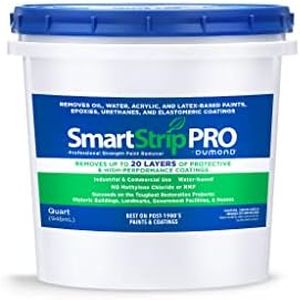 Smart Strip PRO Paint Remover, Professional Strength Formula Strips up to 20 Layers of Oil, Latex & Acrylic-Based Paints, Varnishes & Stains in One Application, Trusted by Painters, 1 Quart
