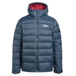 NORTH RIDGE Men's Tech Down II Jacket with Adjustable Hood & 550 Fill Power Down, Water Repellent, Durable Ripstop Fabric, Puffer Winter Coat (UK, Alpha, M, Regular, Regular, Blue)