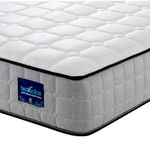 BEDZONLINE Orthopaedic Memory Foam & Spring Mattress - 4ft Small Double | Breathable 20cm Thick Memory Foam & Spring Mattress | Body Support, Alignment & Pressure Relief | UK Made & Hypoallergenic