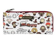 Bioworld Adult Character Faux Leather Zip Around Closure Wallets For Women, Harry Potter Chibi, One Size