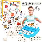 Wembley Educational Toys Spelling Brain Games for Kids Learning Birthday Gift for Boys Girls 2 in 1 Flash Cards Matching Letter Sight Words Recognition Kindergarten Preschool Teaching Tools 3+ Years