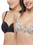 Triumph International Women's Cotton Wire Free Modern Full-Coverage Bra (20I319_Multicolour_32D)