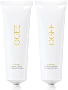 Ogee Botanical Brilliance Exfoliating Cleanser, High Performance Facial Wash, Certified Organic Face Exfoliator Made in USA, 3.8 Fl Oz (Pack of 2)