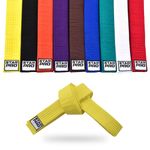 Starpro Martial Arts Grading Belt| 7 Stitch Cotton | 9 Colours | Lightweight design for Karate Judo Taekwondo Training and Competition|240cm 280cm 320cm