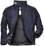 Helly Hansen Men's Crew Midlayer Waterproof Jacket, Navy, Medium