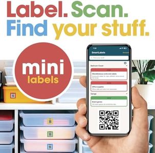 SmartLabels | Small QR Code Stickers | Mini 1.5 x 1.5 inch QR Code Labels | Made in The USA | Multicolor Pack for Easy Inventory Management, Organization, and Packing Labels for Moving (Pack of 48)
