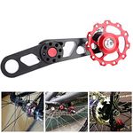 Bike Chain Tensioner, Bicycle Chain Tensioner, Bike Single Speeds Adjuster, Folding Bike Chain Stabilizer Bicycle Accessory Rear Derailleur Chains Guide Speeds Adjust