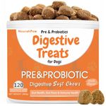 Pre, Pro & Postbiotics For Dogs - Digestive Treats - Optimal Gut Health, Resolving Issues with Sensitive Tummies, Anal Gland Concerns and Itchy Ears-120 Chews, Duck Flavor (Duck)