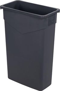 Carlisle FoodService Products 34202323 TrimLine Rectangle Waste Container Trash Can Only, 23 Gallon, Gray