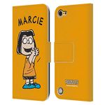 Head Case Designs Officially Licensed Peanuts Marcie Characters Leather Book Wallet Case Cover Compatible With Apple iPod Touch 5G 5th Gen