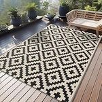 OLANLY Waterproof Outdoor Rug 4x6 f