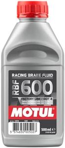 Motul RBF 600 Brake Fluid DOT 4 – Racing & High Performance 100% Synthetic Brake Fluid for Cars & Motorcycles, Track Day, Street & Performance Applications 500ml