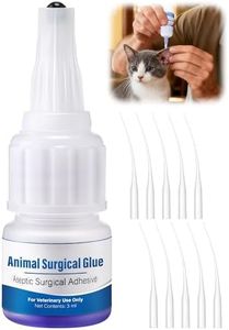 Mysora Veterinary Tissue Glue 3ml, Animal Skin Aseptic Surgical Adhesive, Fast Acting Waterproof Wound Closure for Pets, 10 Applicators for Precise Application, Pain Free & Stress Free