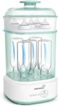 GROWNSY Bottle Dryer Compact Electric Baby Bottle Steamer, Bottle Dryer for Baby Bottles, Pacifiers, Pump Parts Green