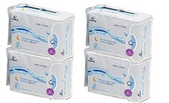 AIRIZ Soft Cotton Active Oxygen and Negative Ion Relax Sanitary Napkin for Night Use (32 Pads in 4 Pack)