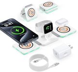 3 in 1 Wireless Charger for Motorola Razr 2024/2023,Edge 2024,Moto G Stylus 5G 2024,G Power,Razr 50,Edge 50,20W Wireless Charger Foldable Wireless Charging Pad for iPhone 15 14 13 12,Watch,Airpods