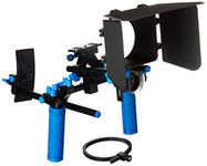 CowboyStudio Camcorder DSLR Shoulder Mount Rig Support 2 Hand & Follow Focus & Matte Box for DSLR Canon Nikon Sony, RL-00IISet