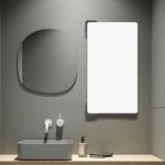 Vipas Premium Bathroom Vanity Cabinet - Made with HDHMR Board & Powder Coated Aluminium - High Glossy Acrylic Surface & Rounded Edges - Color White & Size (75 X 40 X 14cm)