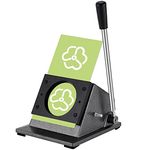 Saladulce 2.28" Button Paper Cutter Graphic Punch Die Cutter for 58mm Buttons, 2.75inch Circle Punch Cutter Round Cutter