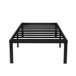 EMODA 16 Inch Platform Twin XL Bed Frames No Box Spring Needed, Heavy Duty MetalBed Frame, Noise Free, Easy Assembly, Black