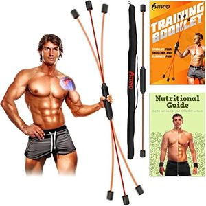 Fitryo Flex Fitness Body Bar for Physical Therapy & Rotator Cuff Relief - Shoulder Rehabilitation Tube for Baseball & Exercise Stick - Mobility Training Stick for Home Workout