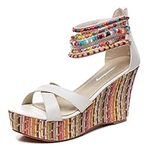 getmorebeauty Women's Wedge Sandals