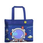 Ji and Ja® Space Print Artist Design Printed Multipurpose Daily Use Tote Bag Drawing Bag Cum Art & Craft Bag (Space)