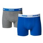 PUMA Boys Sports Boxers (Pack of 2) - Blue/Grey, 13-14 Yrs