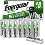 Energizer Rechargeable Battery AA Pack, Recharge Power Plus, 16 Pack, Rechargeable Battery AA -