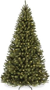 Best Choice Products Artificial Christmas Tree, 15ft Premium Pre-Lit Realistic Spruce Holiday Décor w/Dense Branches, Metal Base - Green Spruce