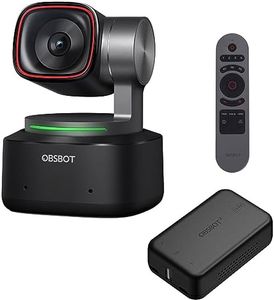 OBSBOT Tiny 2 Webcam Bundle with UVC HDMI Adapter 2.0 & Smart Remote Control, 4K Webcam with AI Tracking Multi-Mode & Auto Focus, Voice Control, 1/1.5" Sensor, Gesture Control, HDR Light Correction.