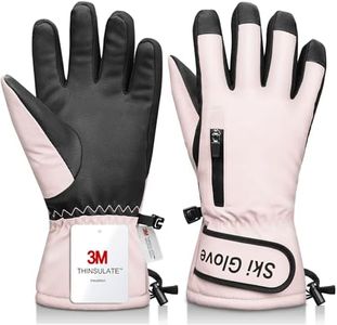 Odtmger Warm and Breathable Snow Gloves - Waterproof and Anti-Slip Ski Gloves for Boys & Girls, Men & Women