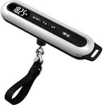 TIPRE Travel Luggage Scale 110lb Digital Suitcase Scale Portable Weight Scale Handheld Baggage Scale High Precision Stainless Steel Luggage Scale Carry-on Weight Scale Lightweight Travel Tool