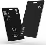 OWill 2 mm Slim Wallet Tracker Card, IP68 Wireless Rechargeable Wallet Finder Card Compatible with Apple Find My APP, Apple Bluetooth Tracker for Luggage, Suitcase, etc. (iOS Only)