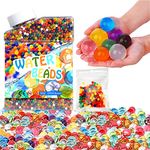 Jacisk Water Beads Kit 50000pcs & 100pcs Large Colorful Gel Soil Mud Bead Jelly Balls for Home Vase Decoration, Vase Filler