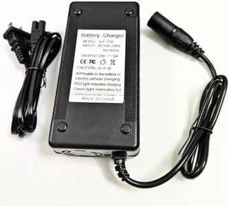 24 Volt 5.0 Amp Quick Charger XLR for 24V Mobility Scooters and Power Chairs, Fit ActiveCare Bruno CTM Drive Medical Golden Heartway Jazzy Merits Pride Quantum Ranger Solo Rascal Shoprider Tuffcare