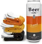 Luckies of London Beer Socks Multipack | Mens Socks & Dad Socks | Beer Gifts For Men | Funny Gifts & Gag Gifts For Beer Lovers | Novelty Crew Socks or Work Socks | Beer Accessories | Ale, Lager, Stout