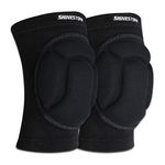 Shinestone Knee Protector, Protective Knee Pads, Thick Sponge Knee Pads Protector High Elastic Anti-Slip Collision Avoidance Knee Sleeves for Basketball and More Sports. (1 Pair) (08-knee pads,Medium