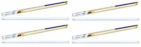 Wipro Garnet 22W LED Batten for Living Room & Bedroom | Bright & Energy Efficient Tubelight for Home | Warm White Light (2700K) with 2200 lumen|4Feet, Pack of 4